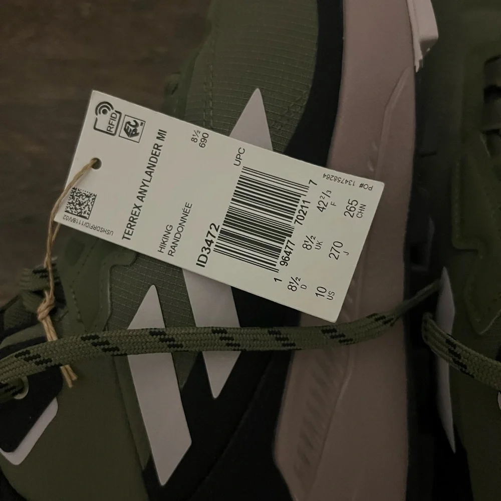 Adidas Terrex Olive Men's Athletic Shoes - Picture 4 of 6